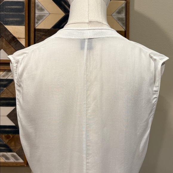 Ralph Lauren Collection White Cotton Viscose Vest size 4 - Picture 7 of 12